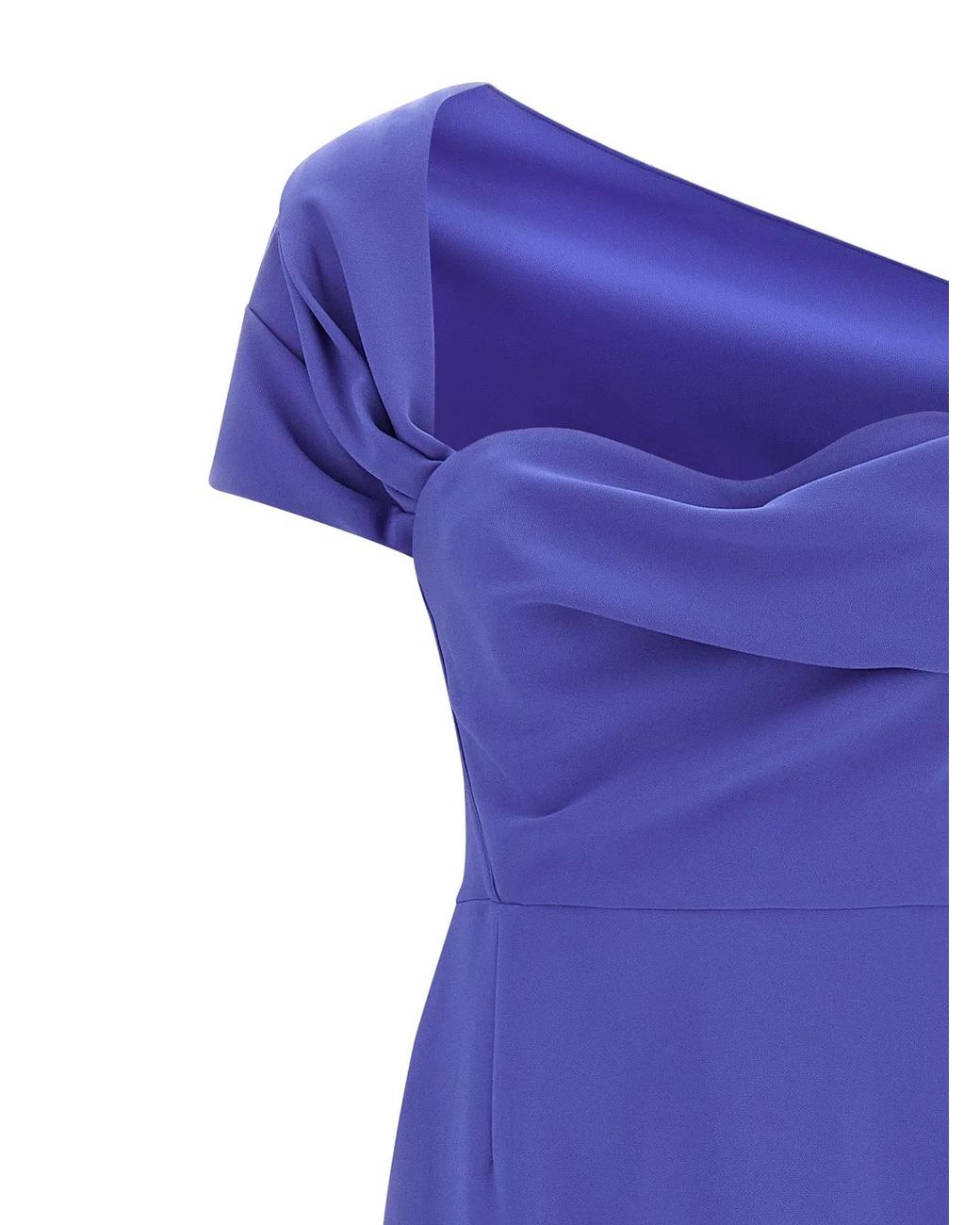 Carolina Herrera Purple Column Dress