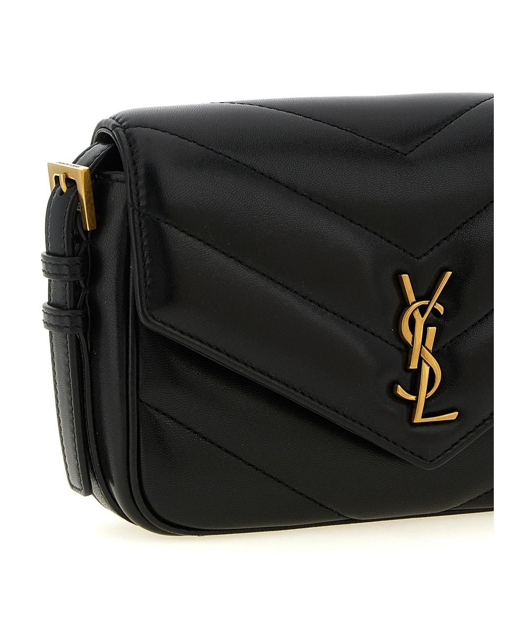 Saint Laurent Black 'Loulou' Toy Crossbody Bag