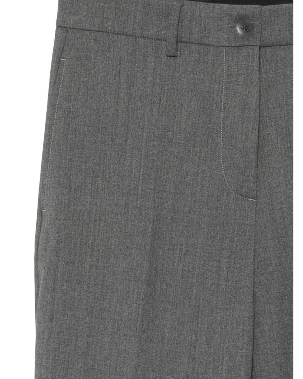 Seventy Gray Slate Cotton Trousers