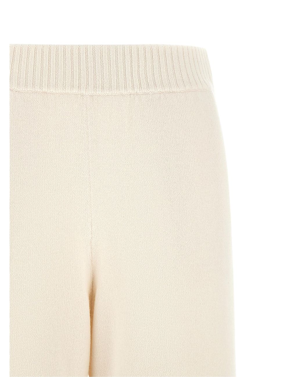 Brunello Cucinelli Natural Cashmere Knit Pants