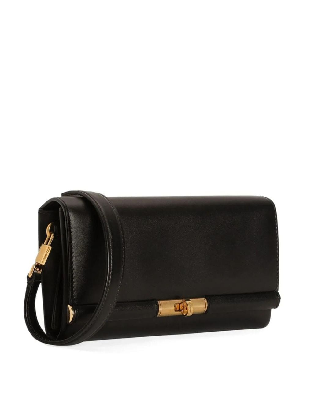 Dolce & Gabbana Black Dolce & Gabbana Marlene Leather Wallet Bag