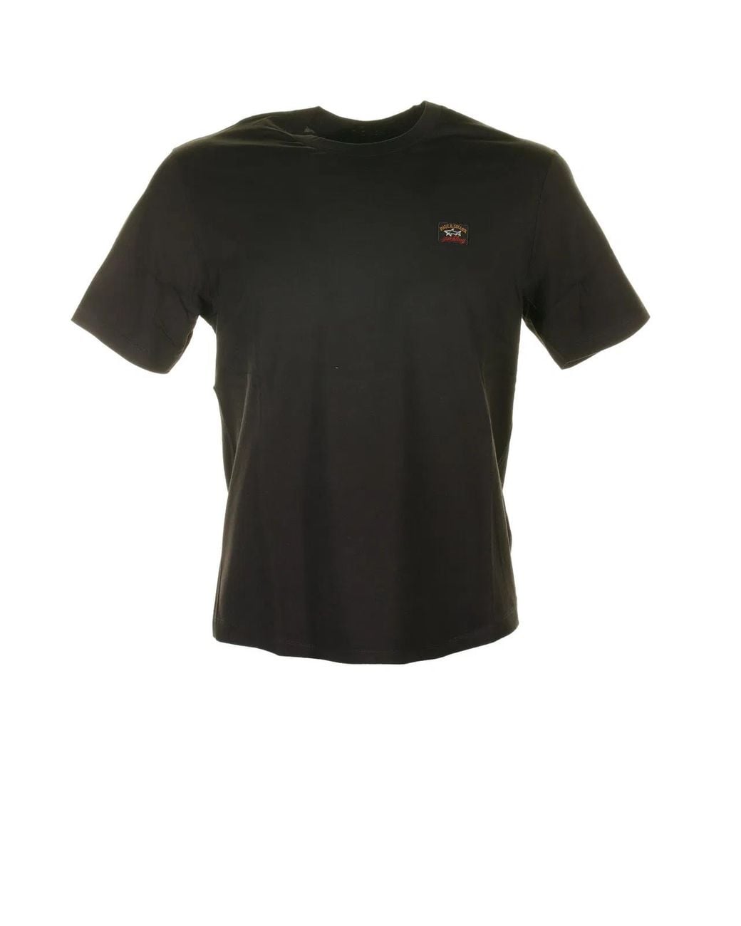 Paul & Shark Black Paul & Shark T-Shirt With Logo for men