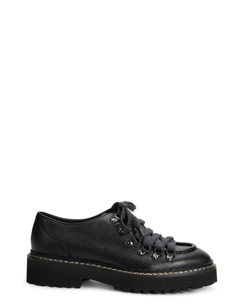 Doucal's Black Laced Leather Shoes