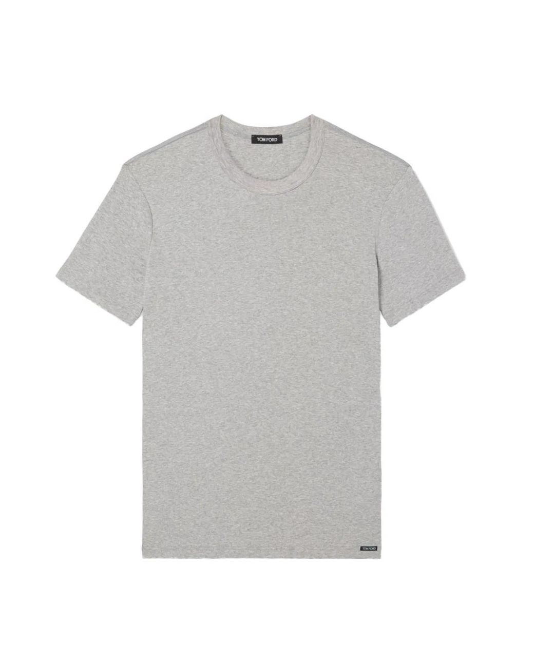 Tom Ford Gray Cotton Underwear T-Shirt for men