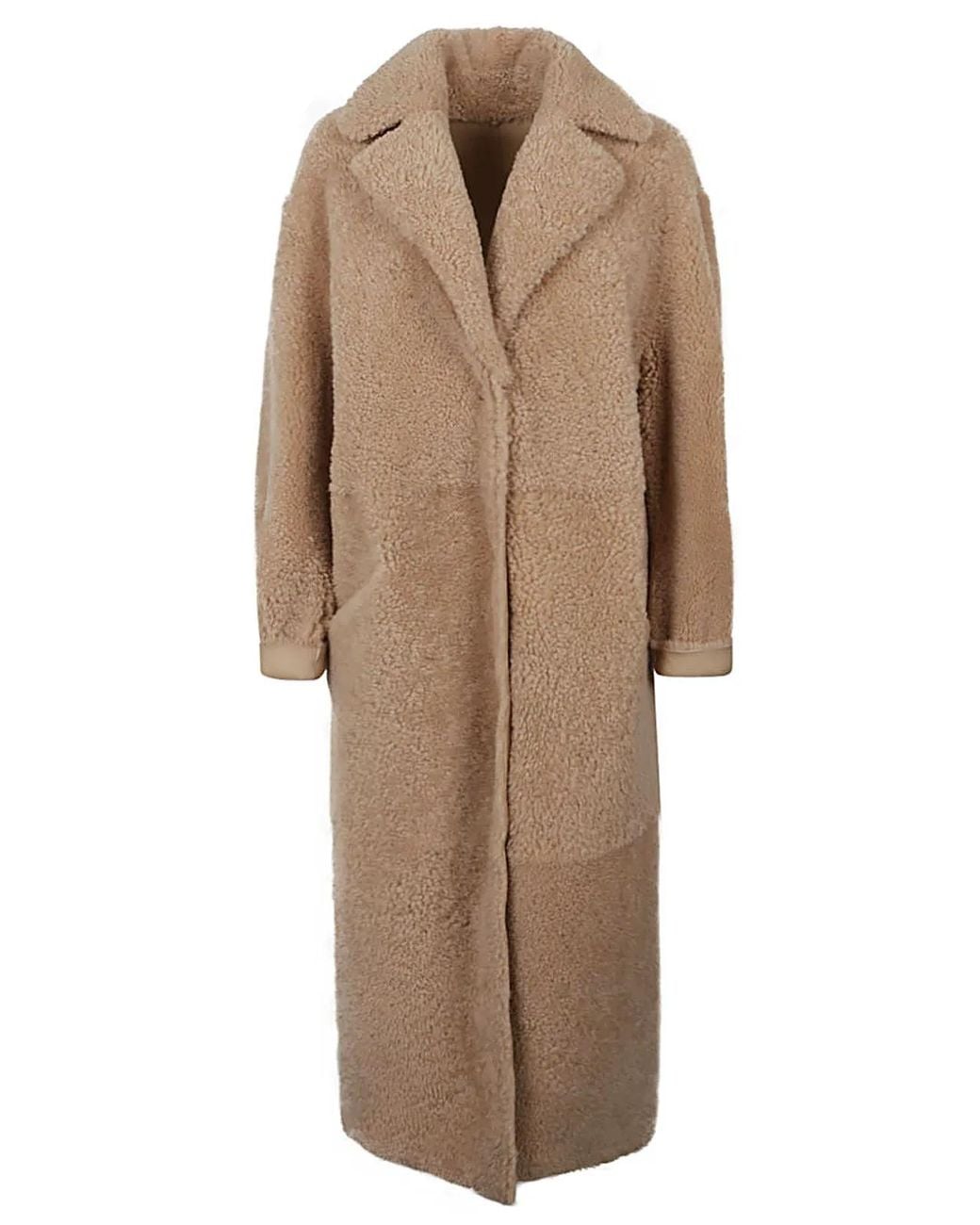 Enes Natural Allegra Leather Long Coat