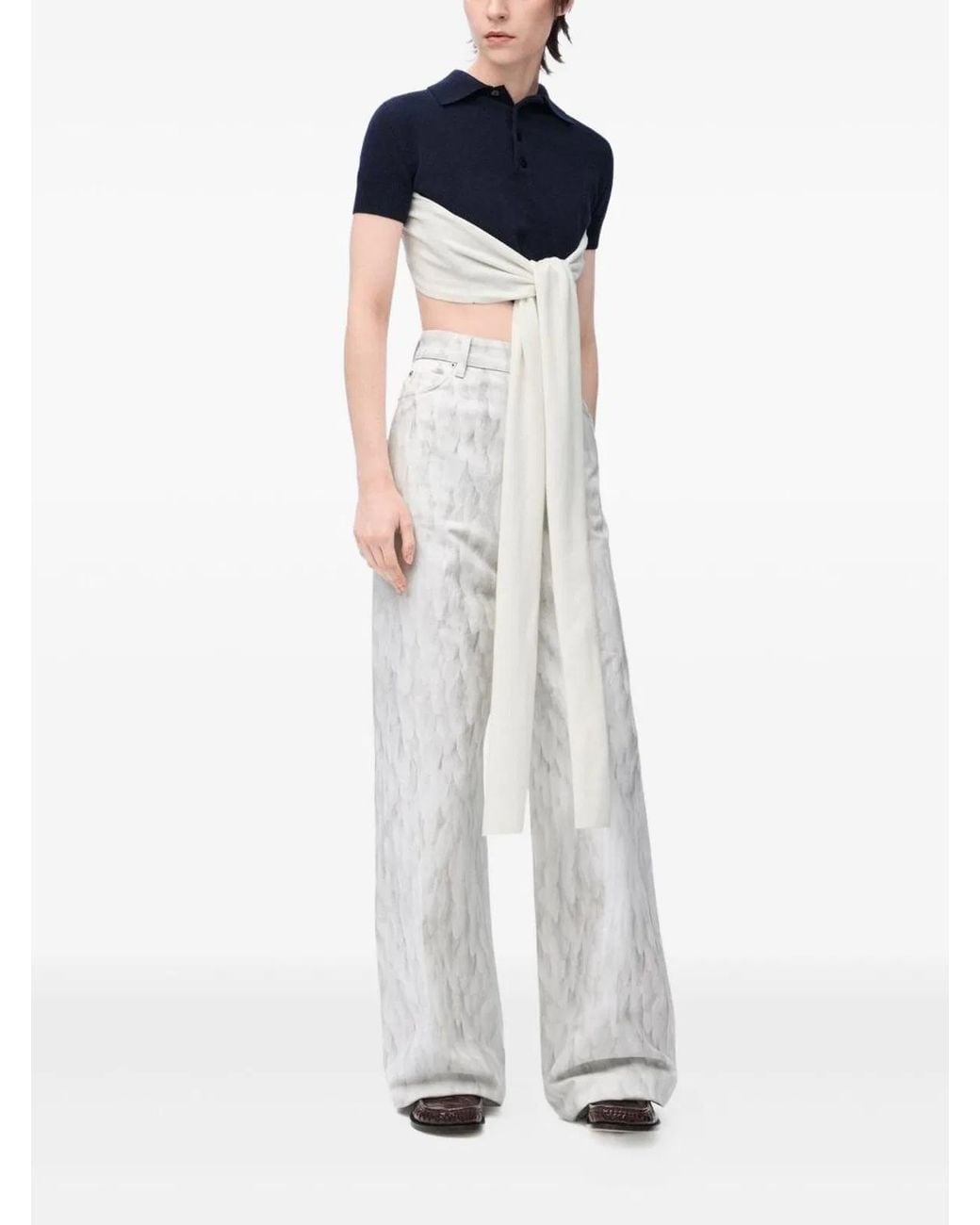Loewe Blue Wool Cashmere T-Shirt