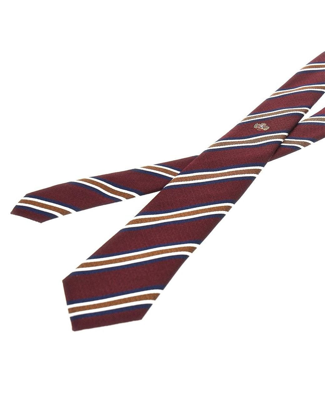 Emporio Armani Purple Silk Necktie With Jacquard Motif for men