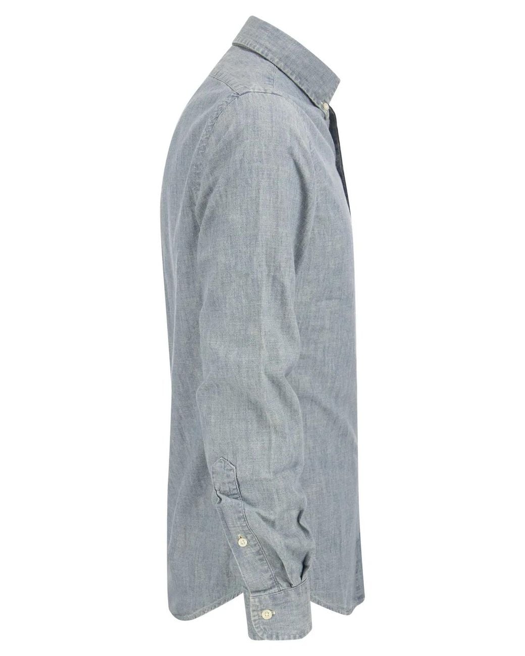 Polo Ralph Lauren Blue Slim-Fit Chambray Shirt for men