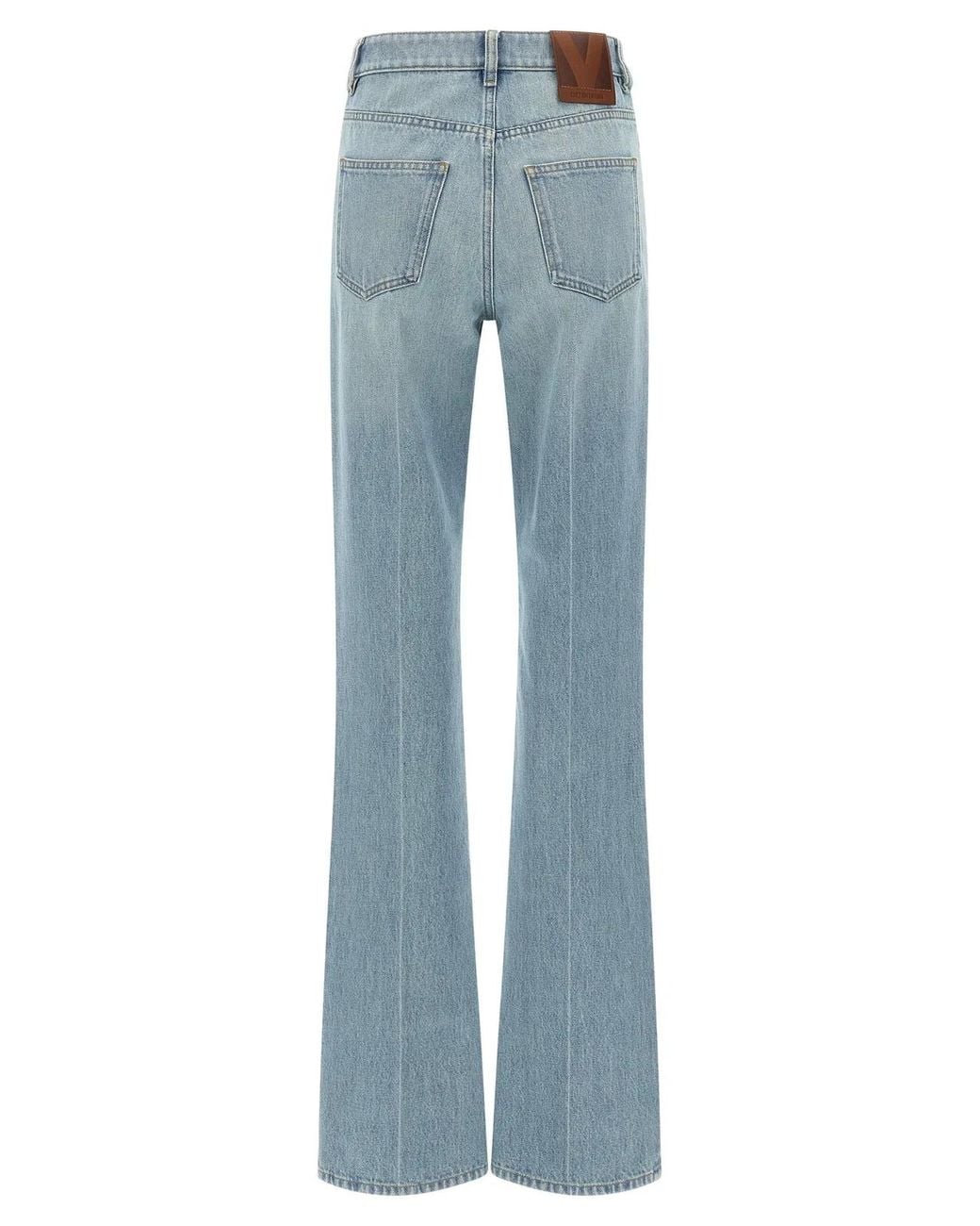 Valentino Garavani Blue High Waist Jeans