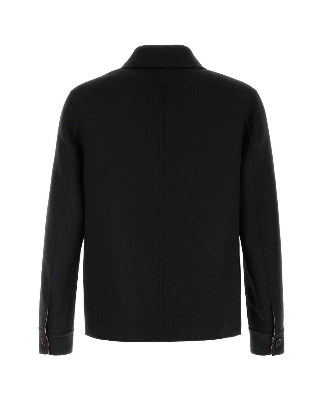 Burberry Black Wool Jacket for men