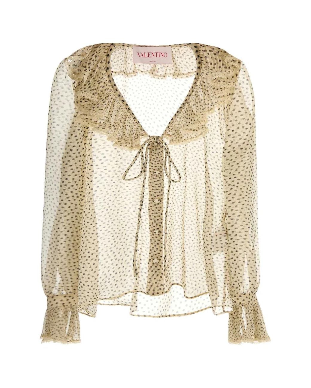 Valentino Garavani Natural Georgette Shirt