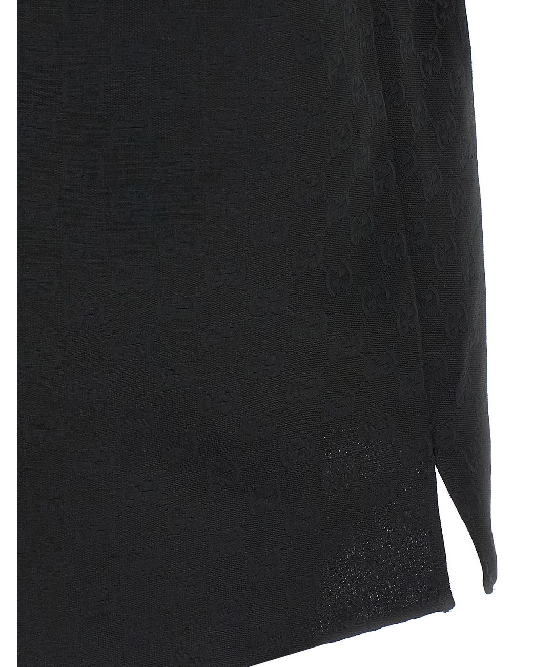 Gucci Black Regular Jacquard Shirt for men