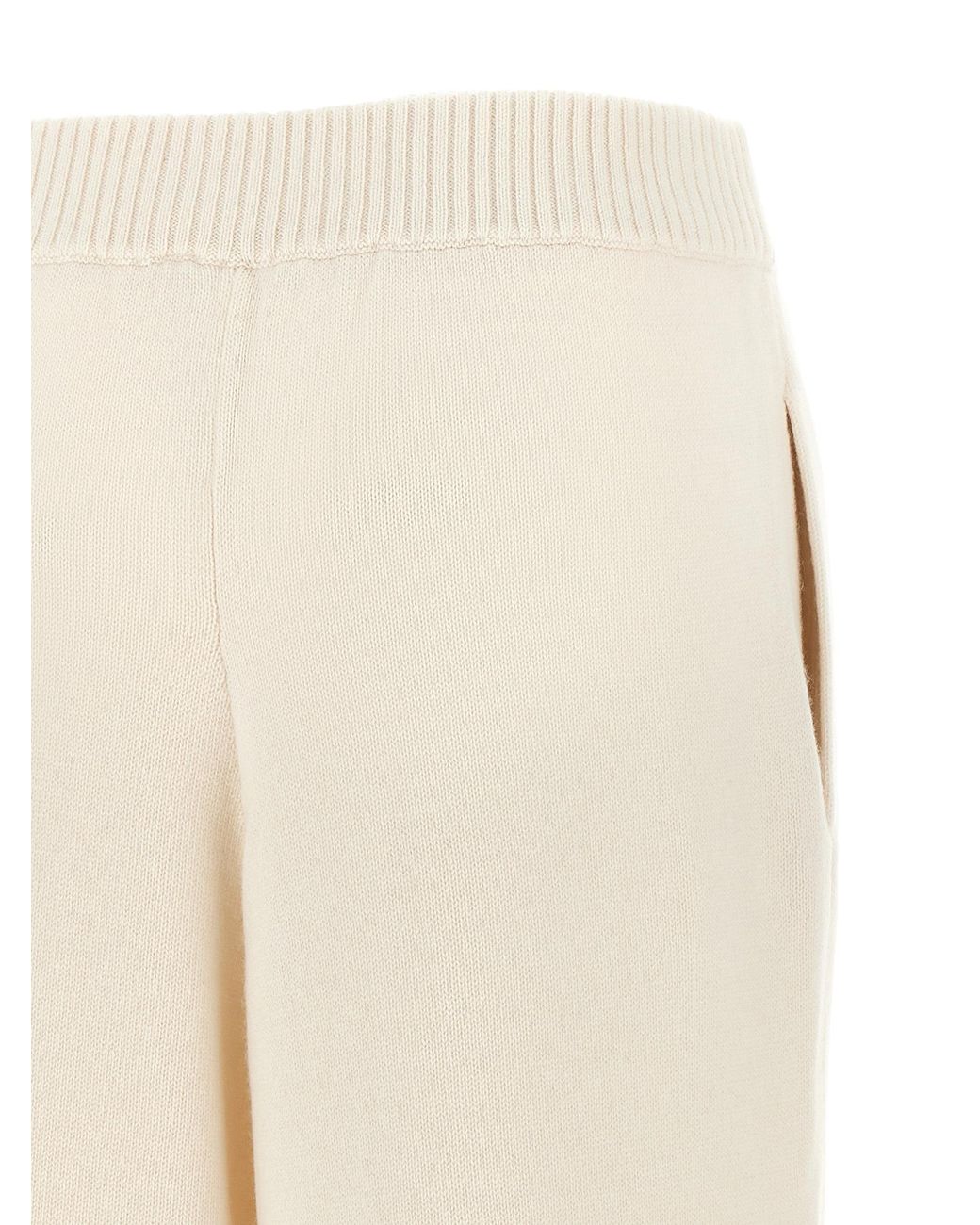 Brunello Cucinelli Natural Cashmere Knit Pants
