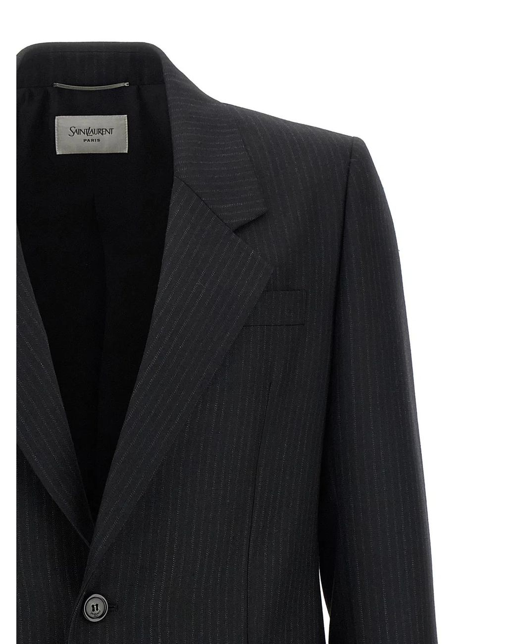 Saint Laurent Black Wool Blazer Clothing for men