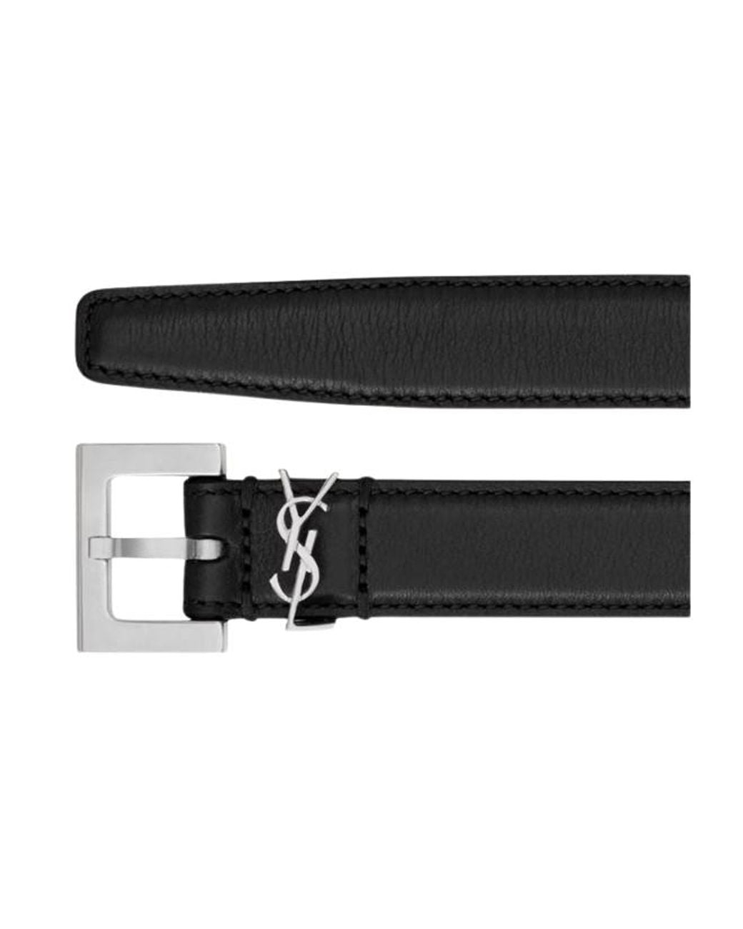 Saint Laurent Black Cintura Cassandre Sottile