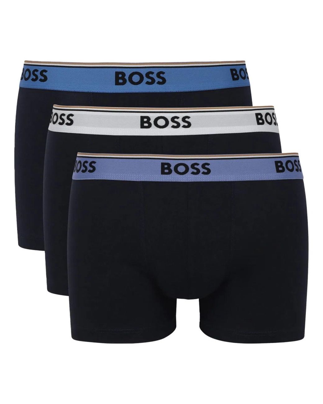 Boss Blue 3-Pack Of Boxer Shorts for men