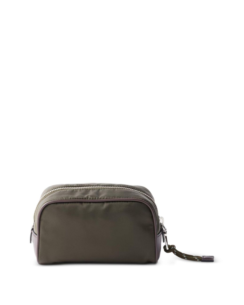 Prada Green Speedrock Re-Nylon And Leather Pouch for men