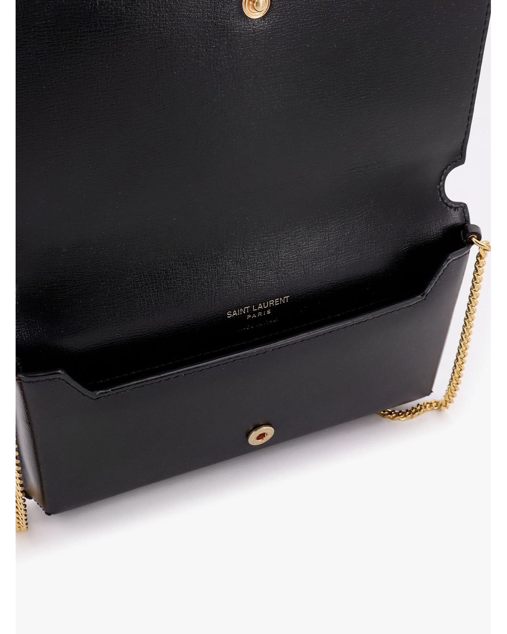 Saint Laurent Black Custodia Per Smartphone Cassandre