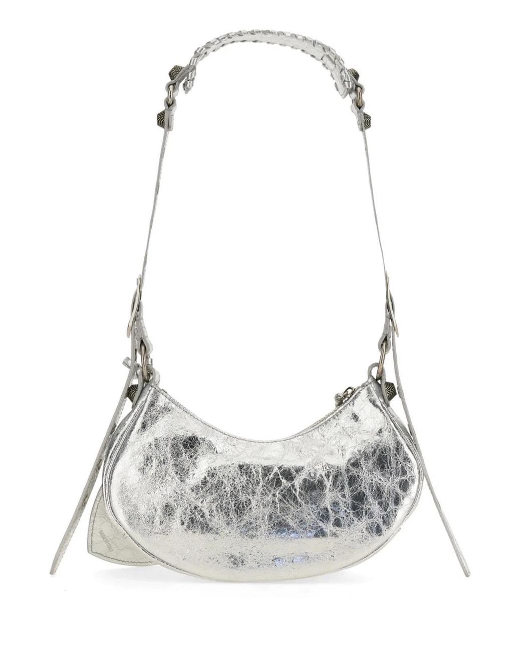 Balenciaga White Mini Luxe Shoulder Handbag