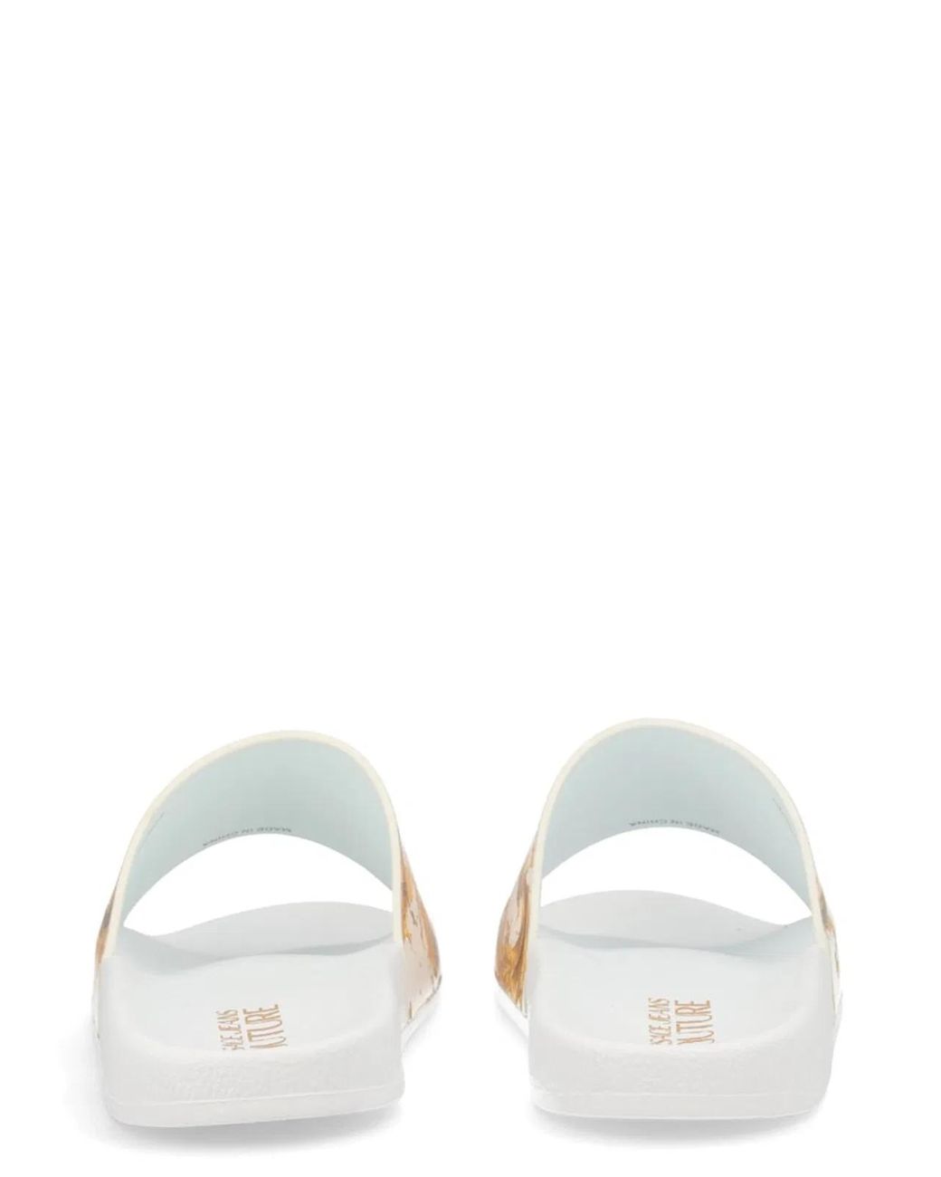 Versace Jeans Couture Metallic Polyurethane Flat for men