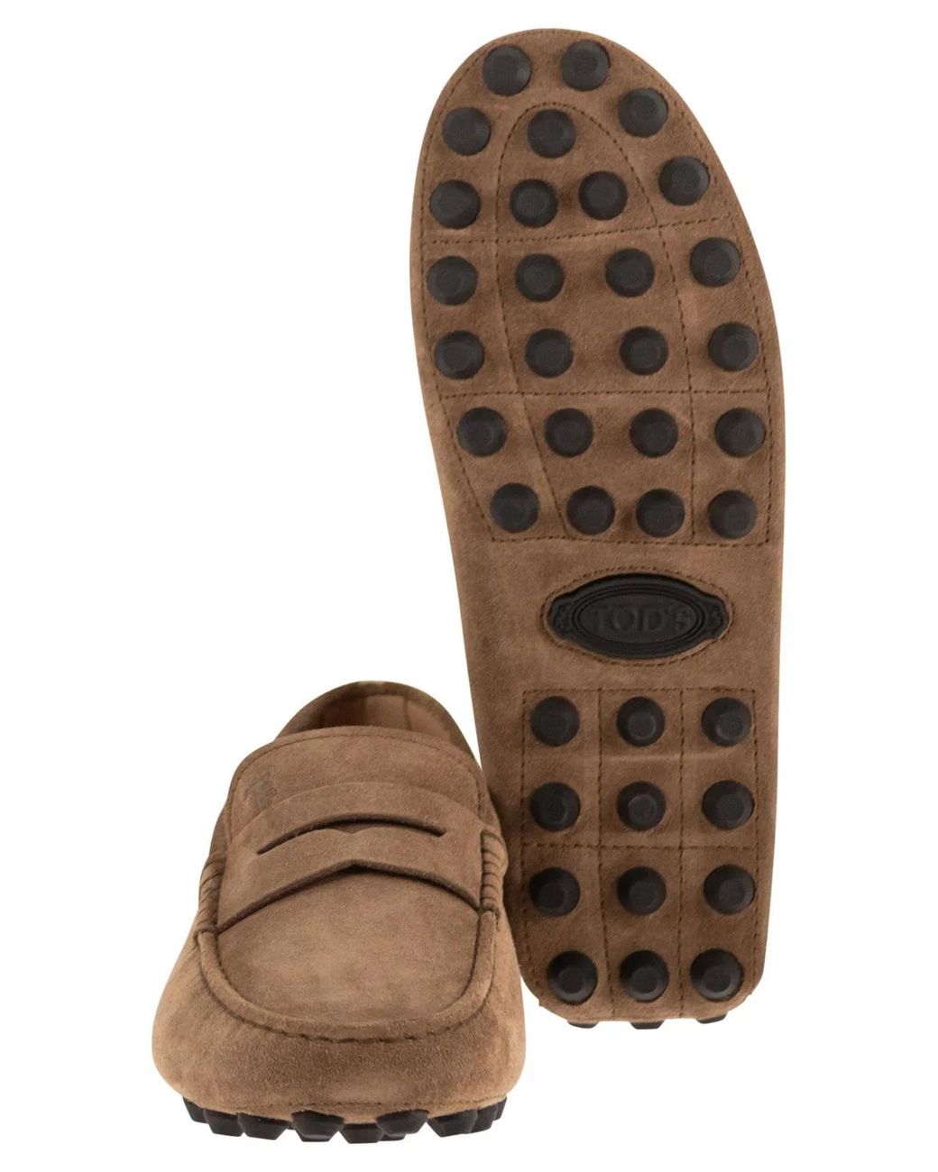 Tod's Brown Suede Moccasin Moccasin for men