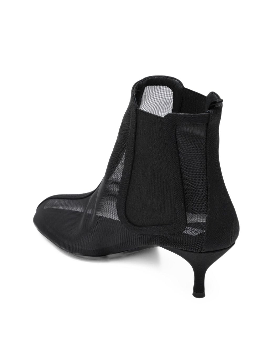 Alaïa Black Alaia Heeled Mesh Chelsea Boots
