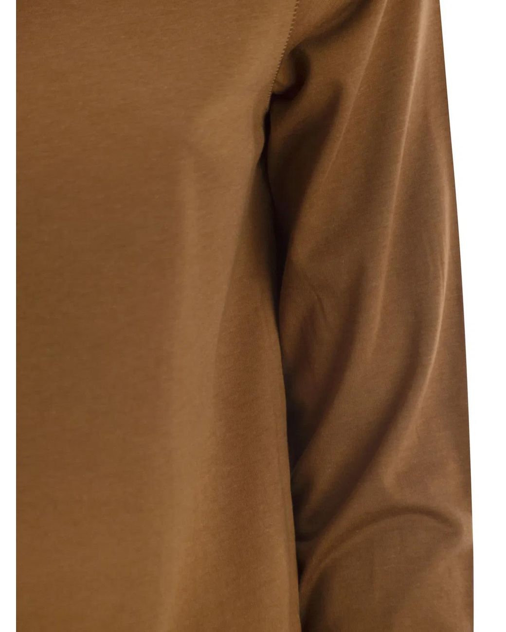 Majestic Brown T-Shirt With 3/4 Sleeves