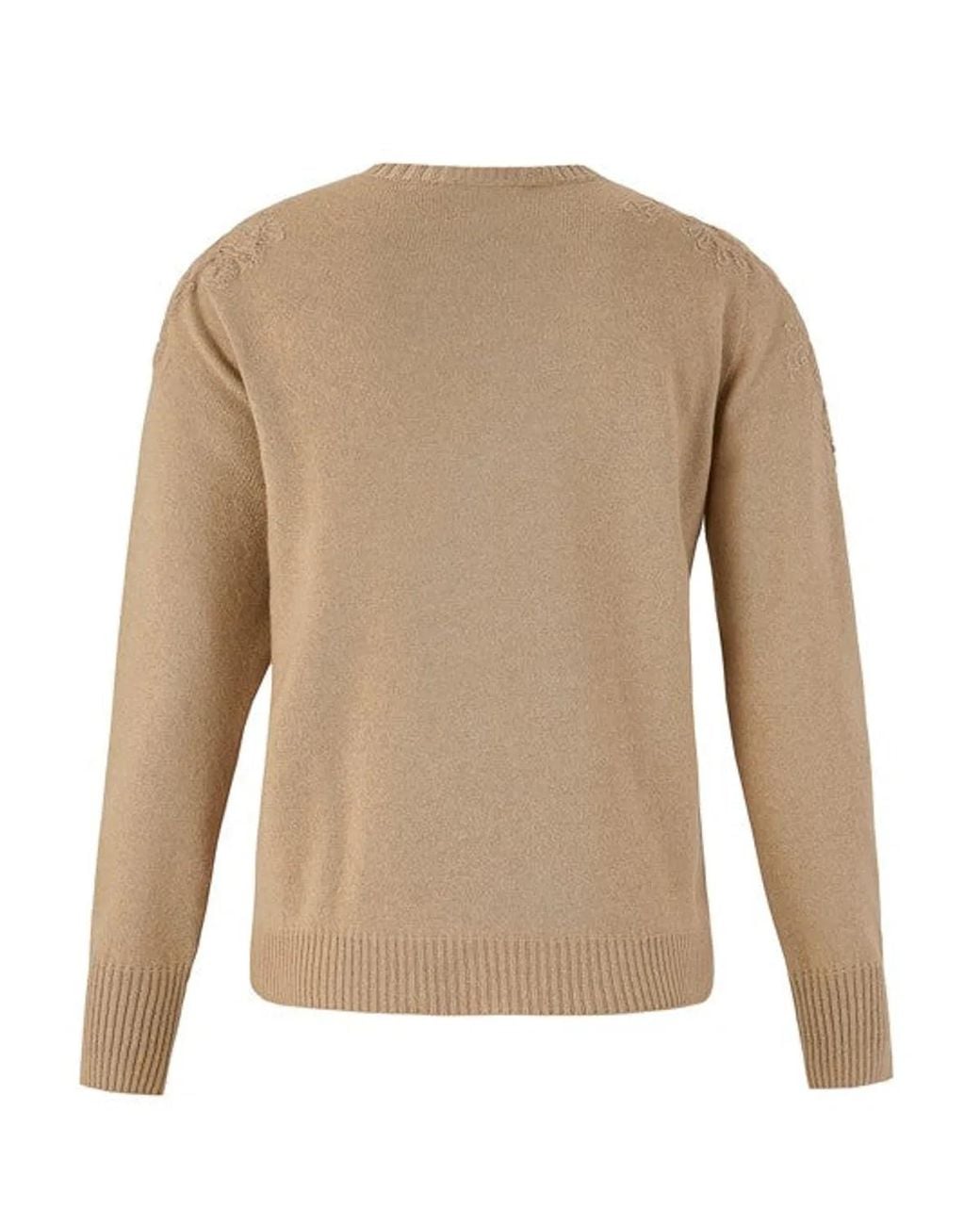 D.exterior Brown Milk Wool Sweater