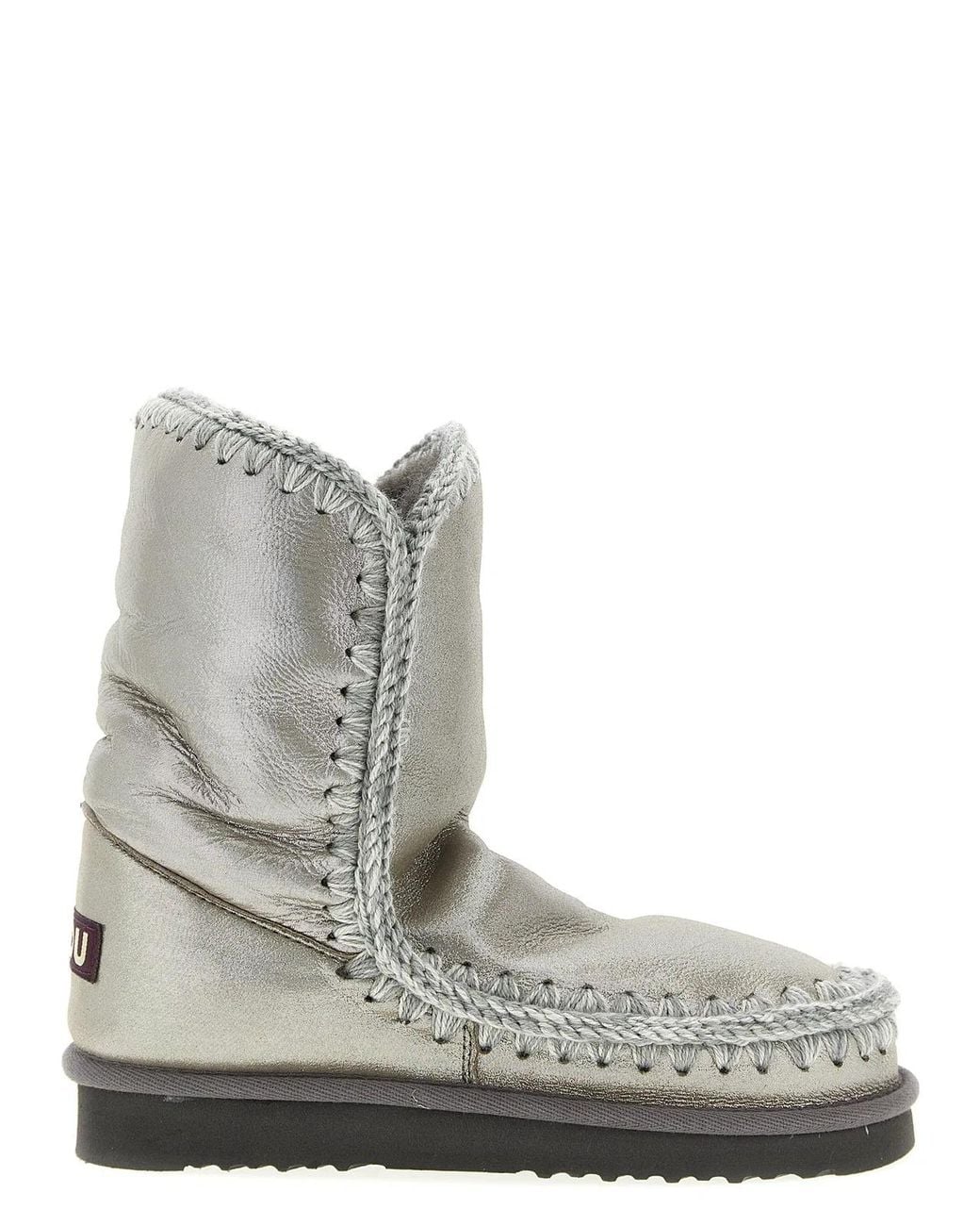 Mou Gray 'Eskimo 24' Ankle Boots