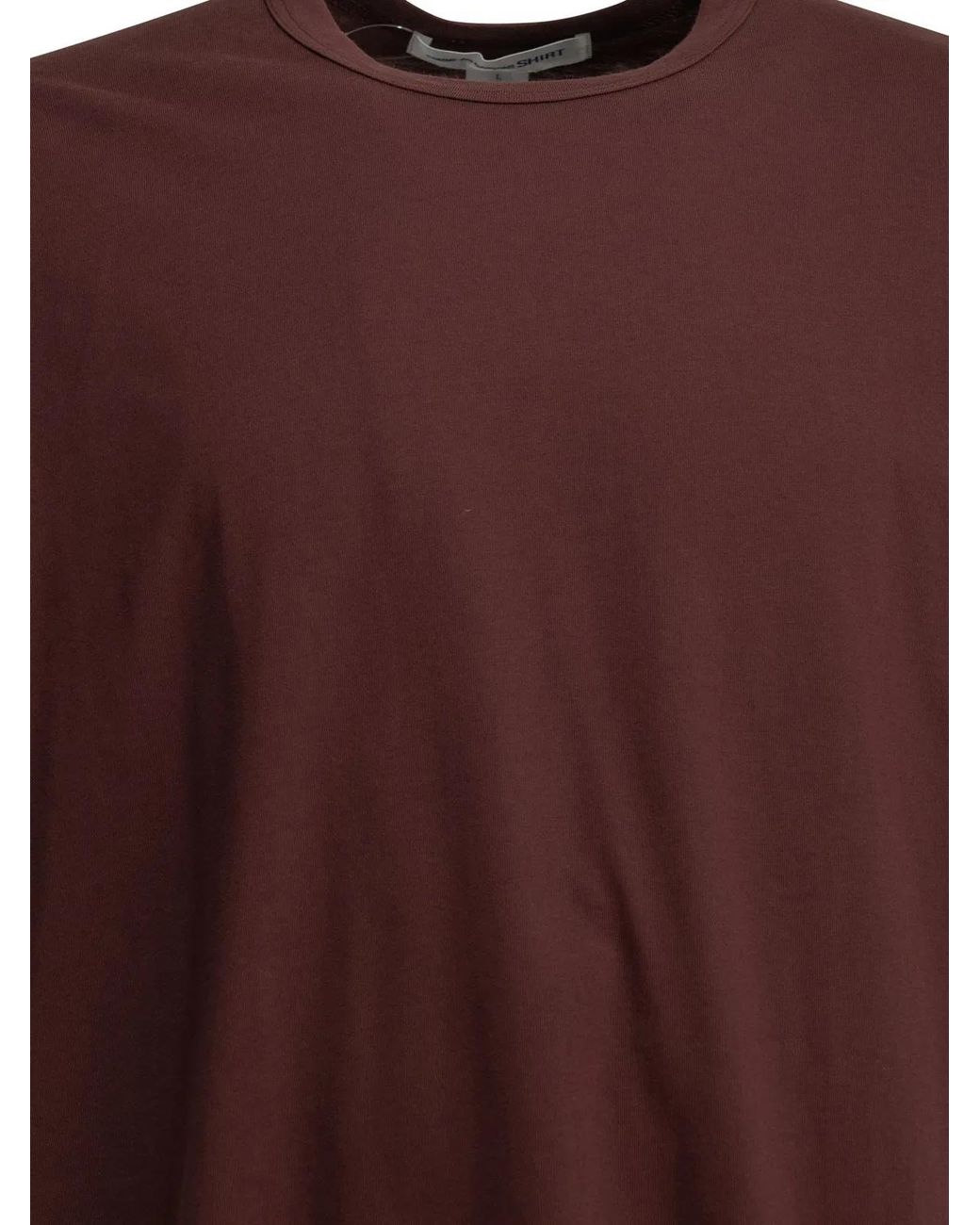 Comme des Garçons Red Shirt Crew-Neck T-Shirt With Reverse Logo for men