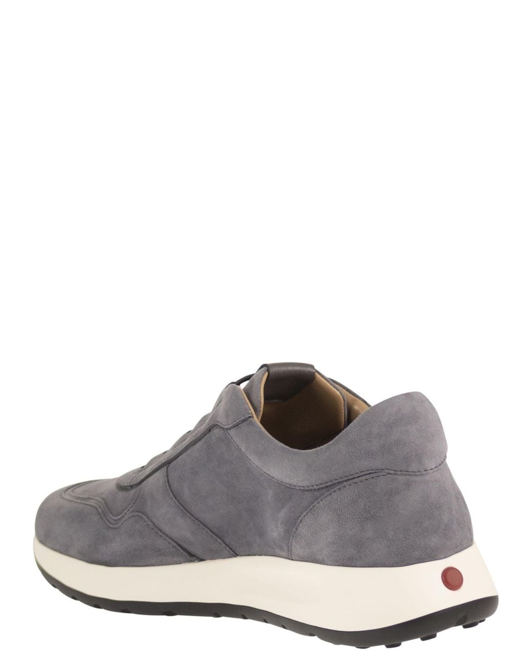 Tod's Gray Goatskin Suede Sneakers for men