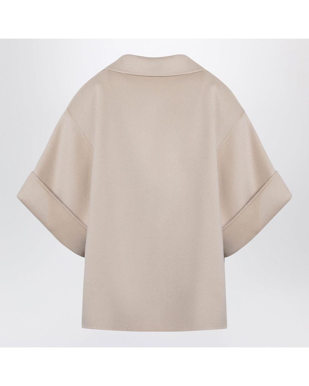 Weekend by Maxmara Natural Short Wool Drap Coat