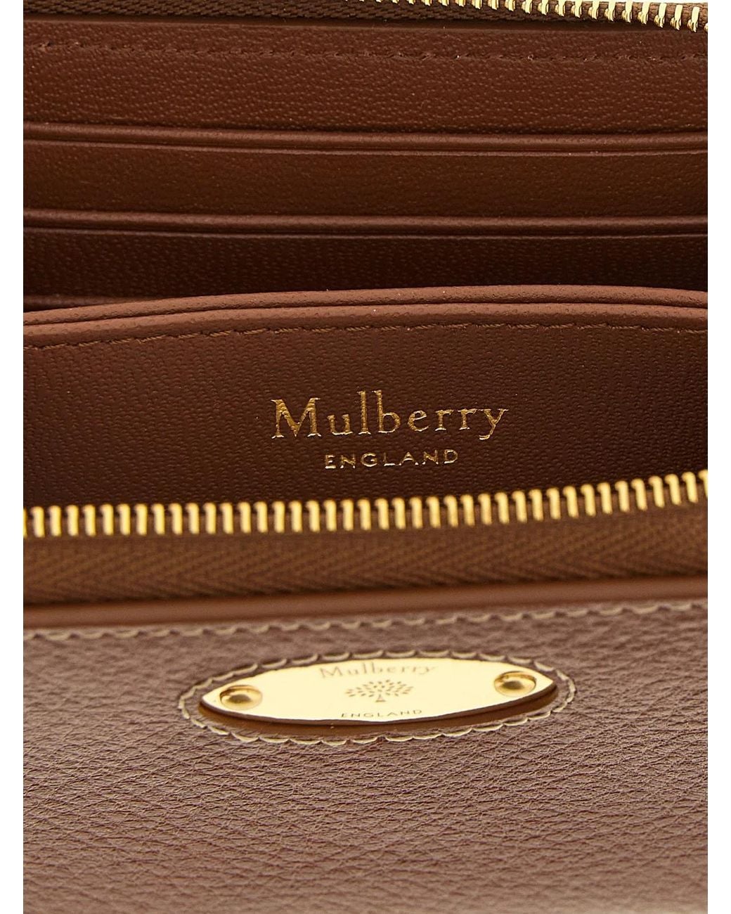 Mulberry Brown 'Zip Around' Wallet