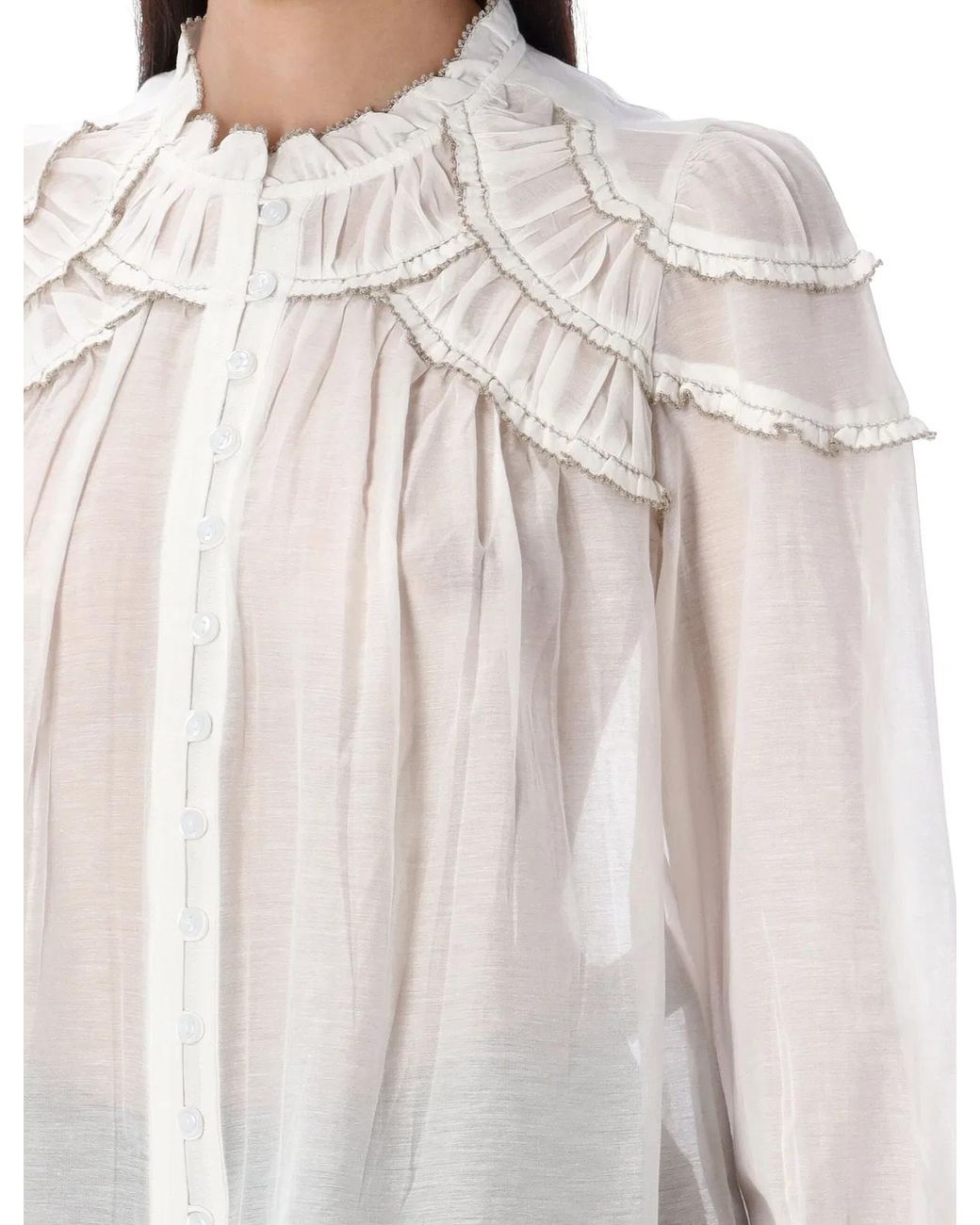Isabel Marant White Christa Blouse