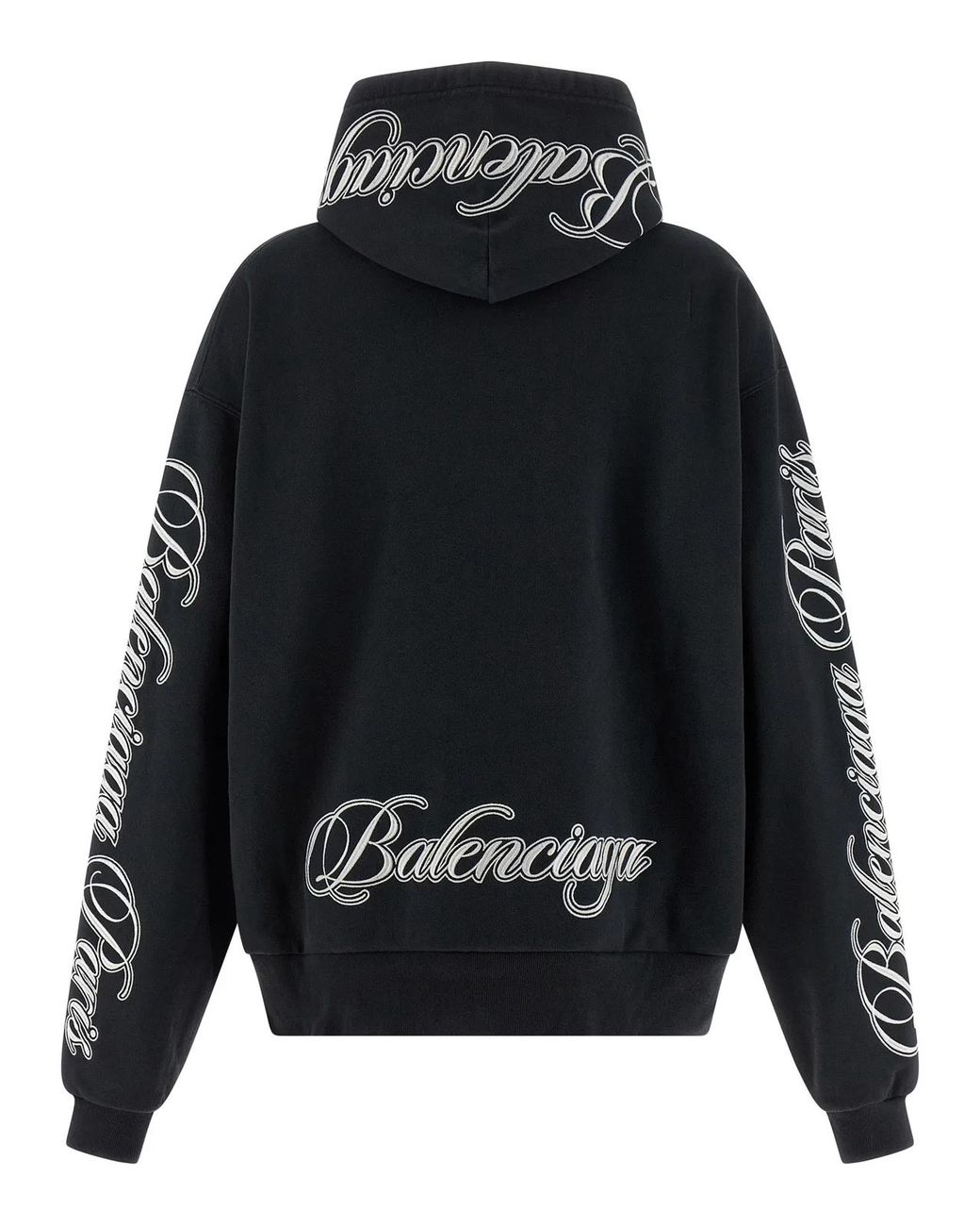Balenciaga Blue 'Cursive' Hoodie