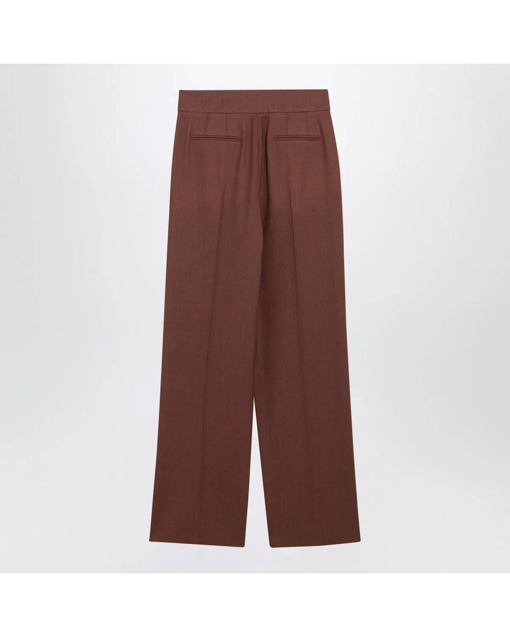 Valentino Garavani Brown Light Wool Trousers