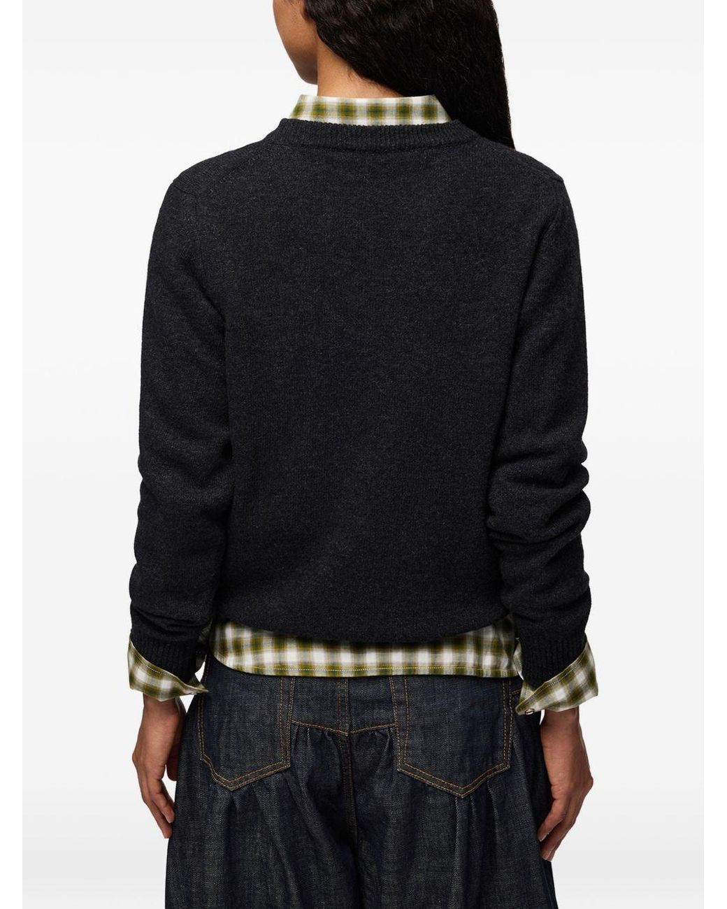 Ganni Black Wool Sweater
