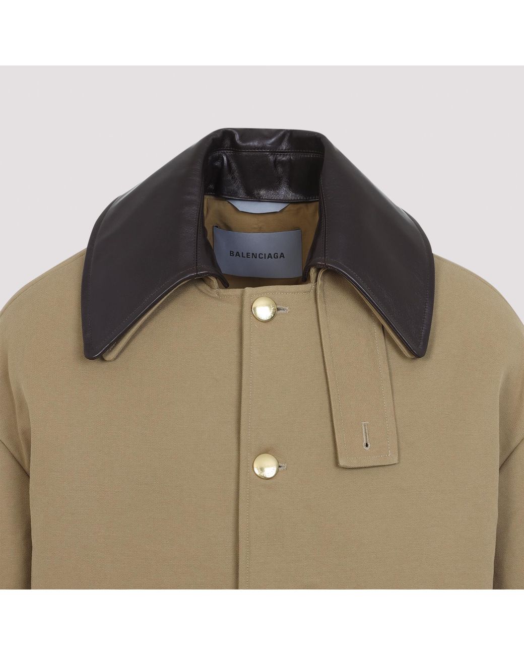 Balenciaga Natural Heavy Cotton Caban for men