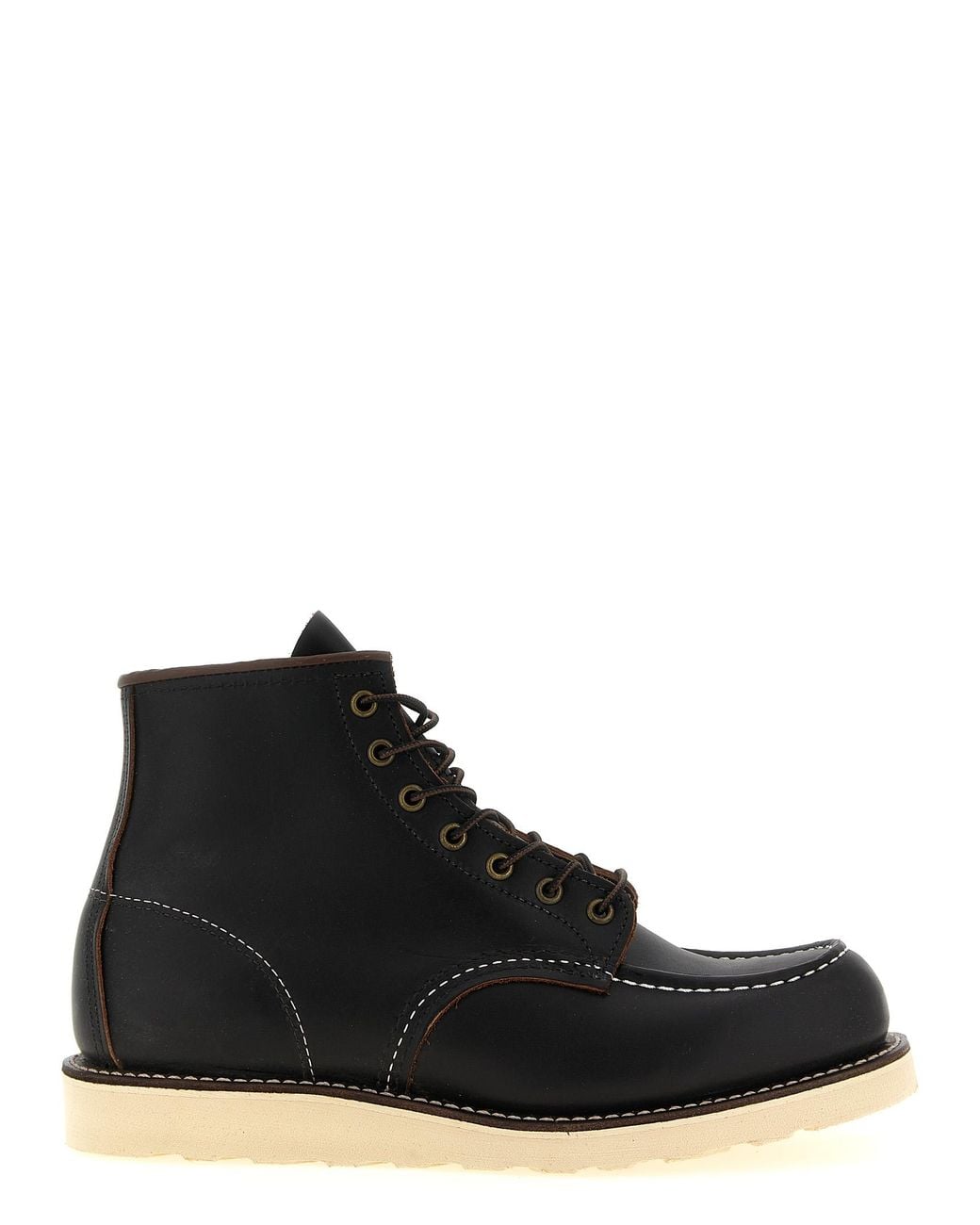 Red Wing Black Shoes 'Classic Moc Toe' Lace-Up Ankle Boots for men