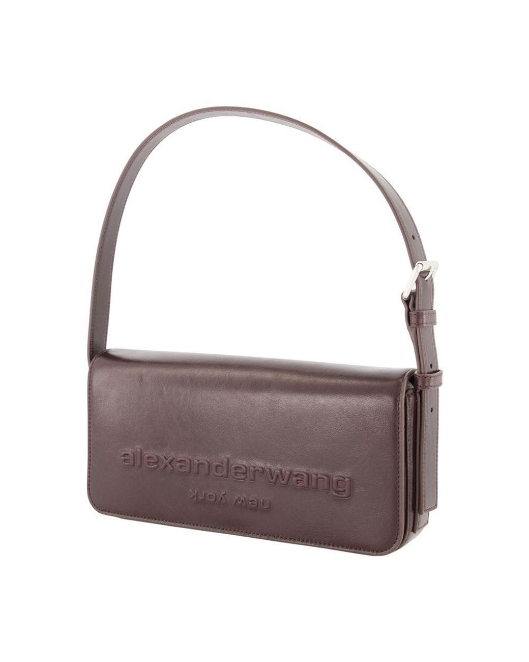 Alexander Wang Purple Punch Flap Shoulder Bag