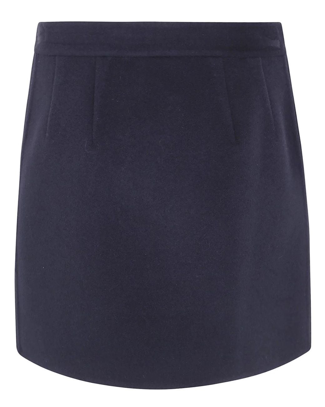 Semicouture Blue "June" Double Layers Miniskirt