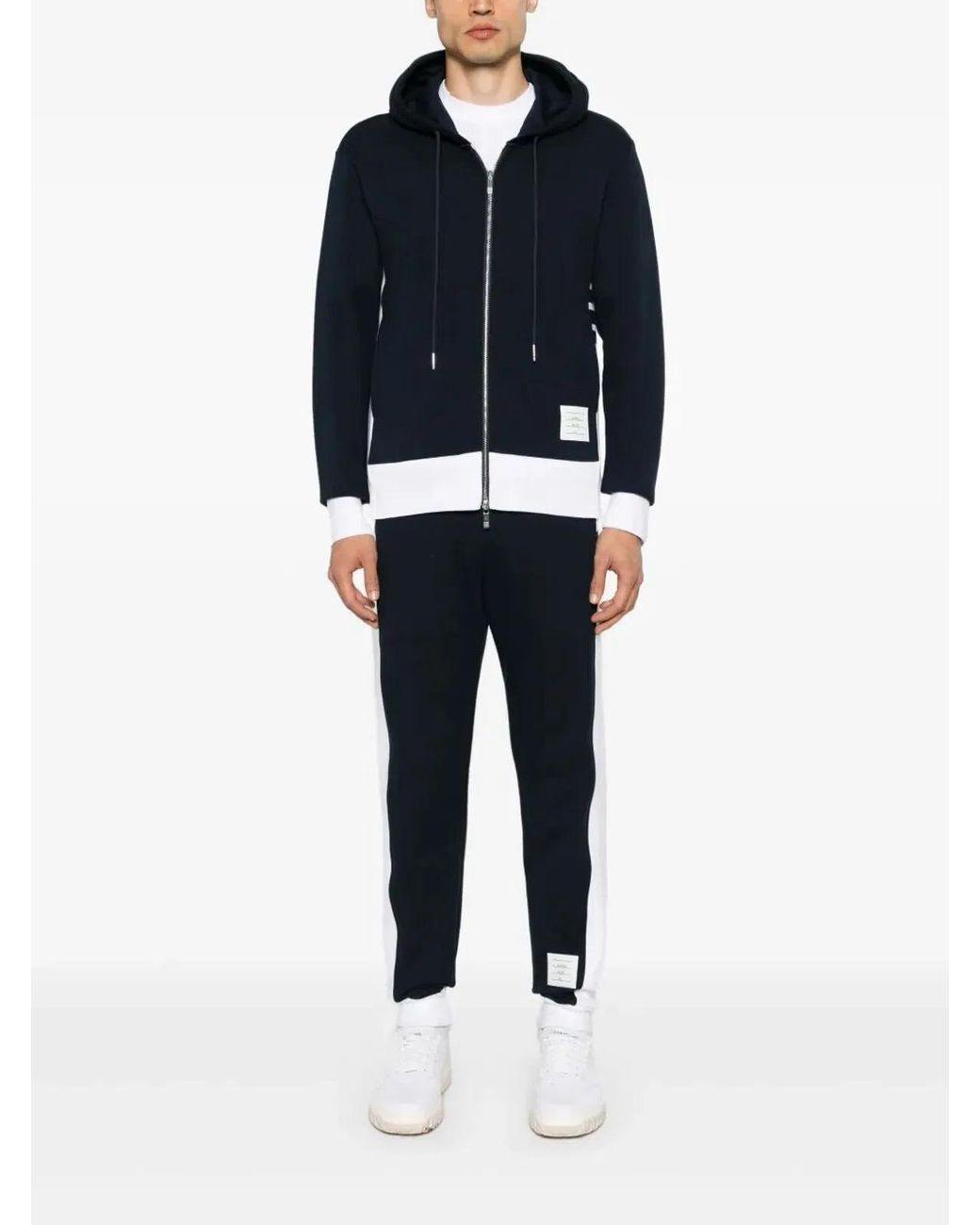 Thom Browne Navy Blue Cotton Sweatshirt for men