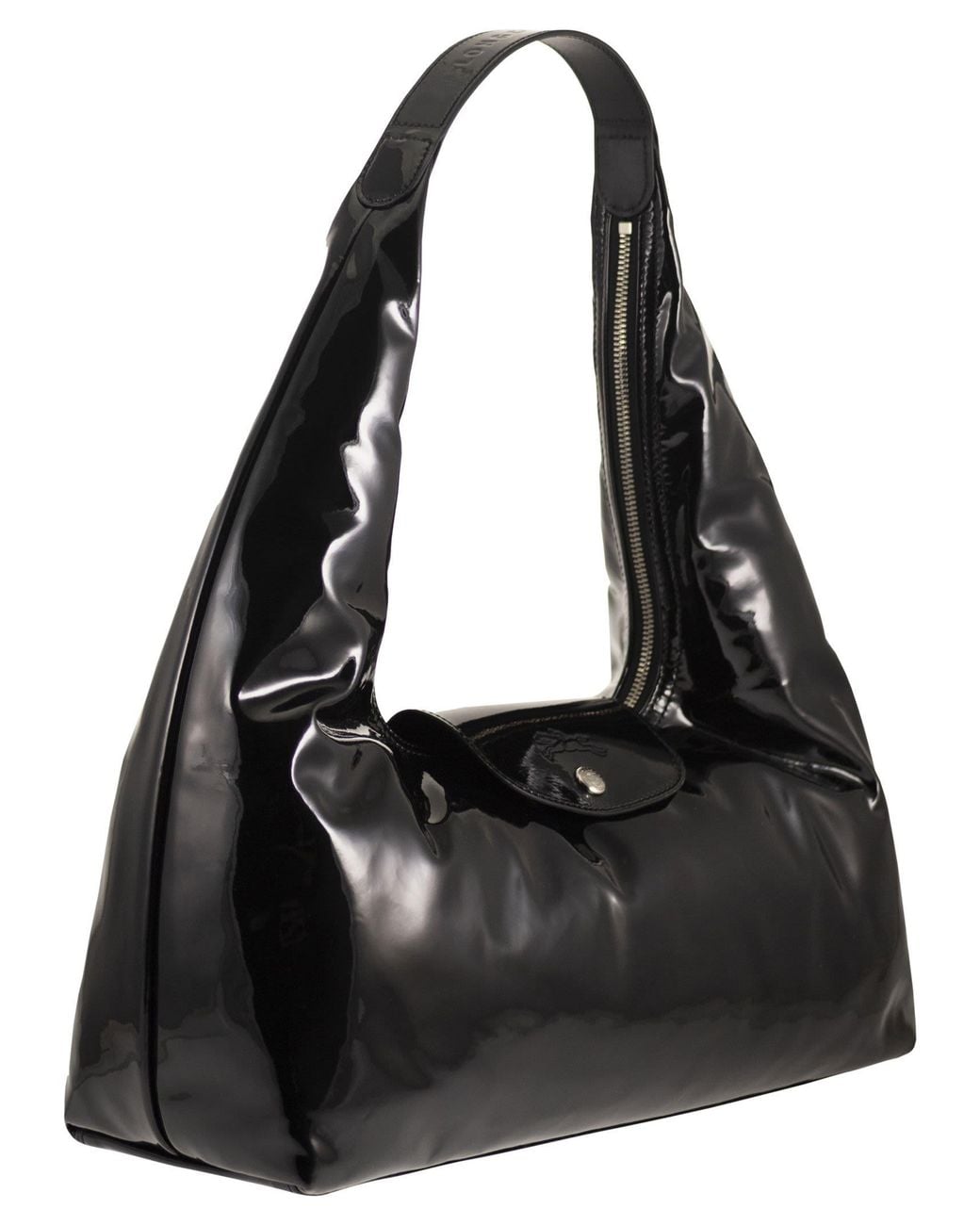 Longchamp Black Le Pliage Xtra Glossy L