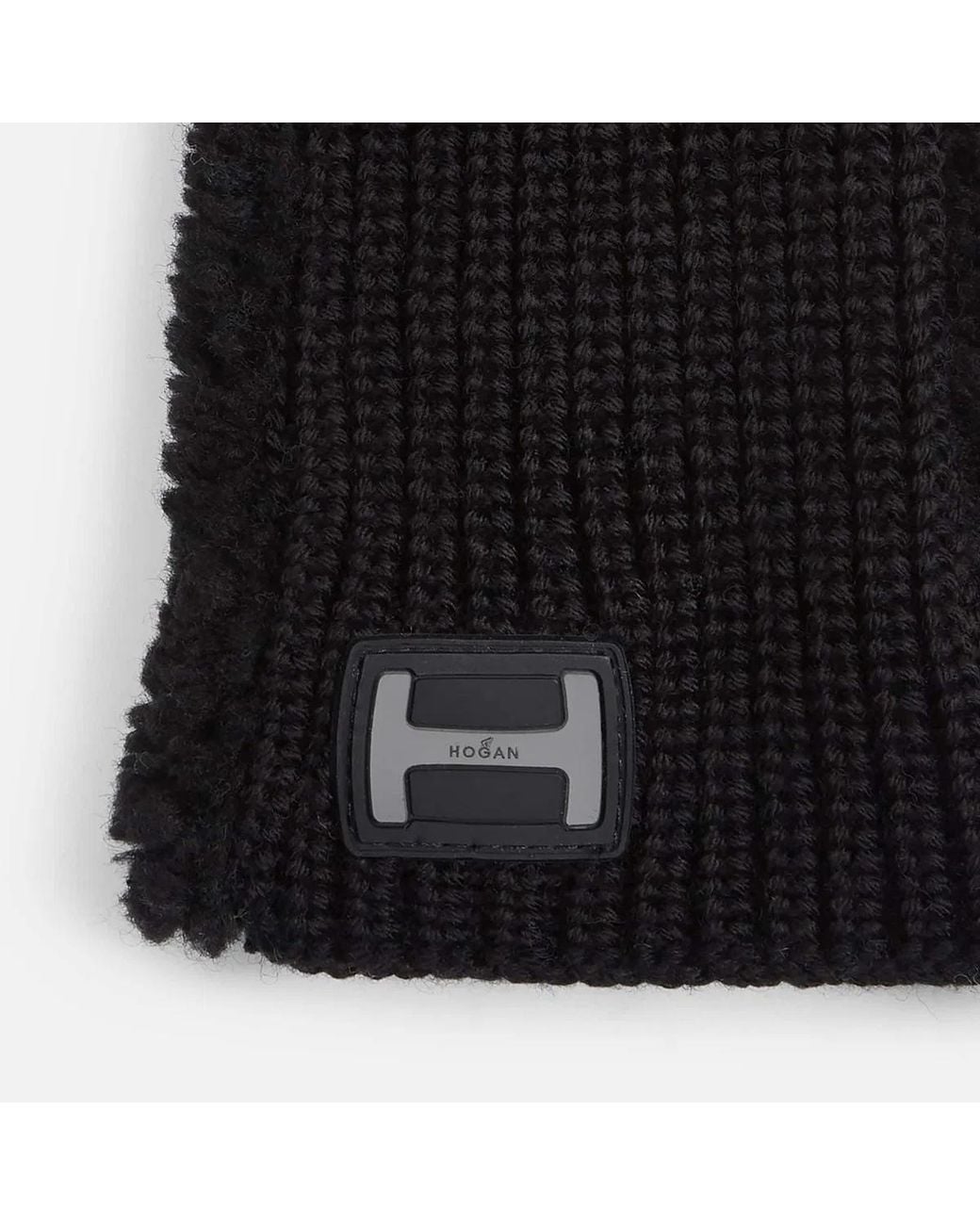 Hogan Black Guanti Maglia/Orsetto Donna
