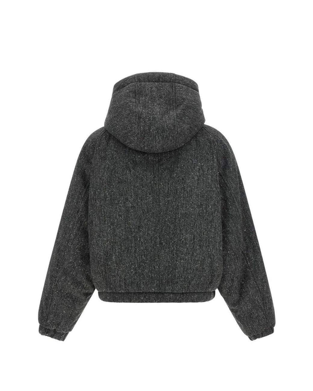 Brunello Cucinelli Black Wool Down Jacket
