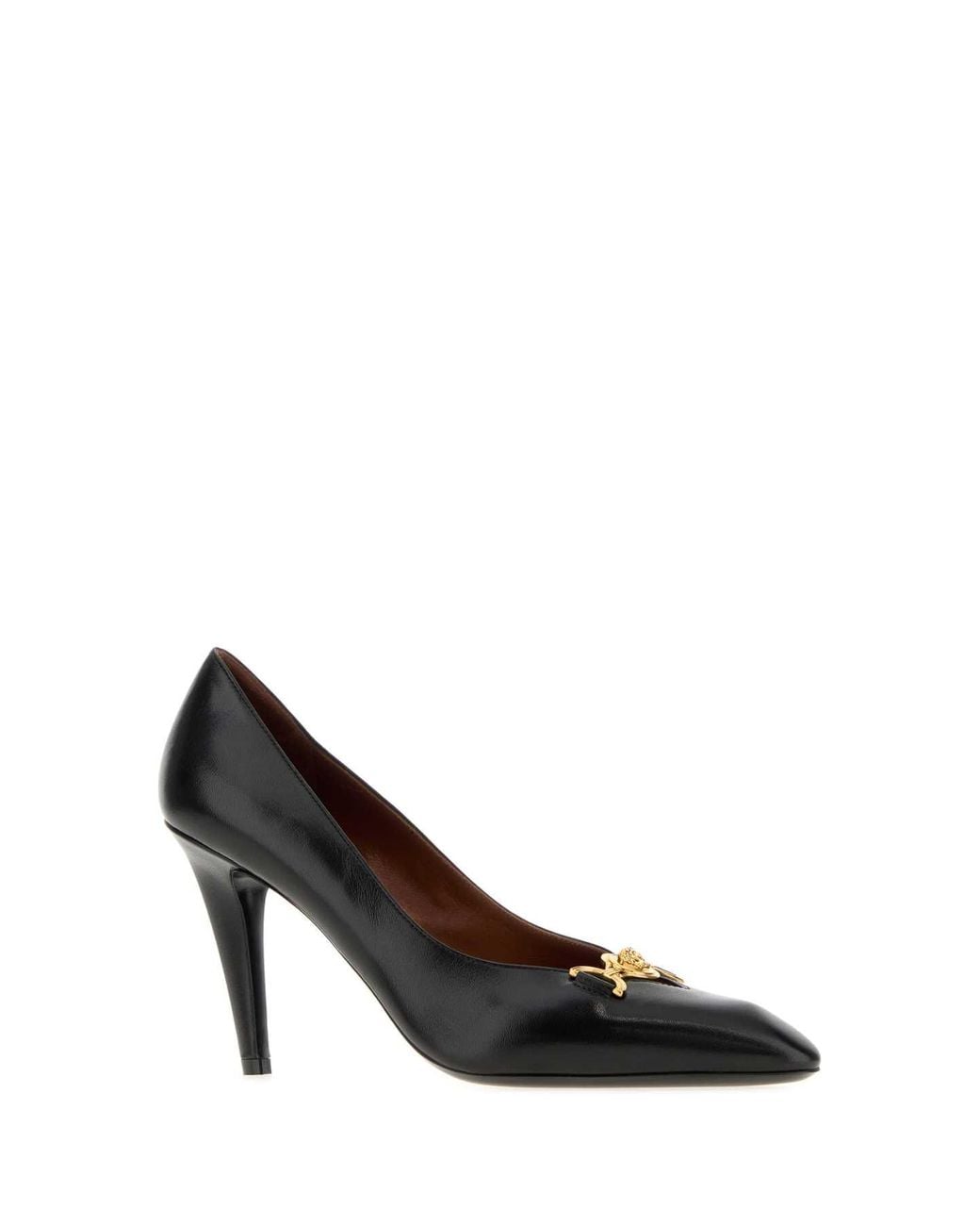 Versace Black Pump T.90 Lamb Leather