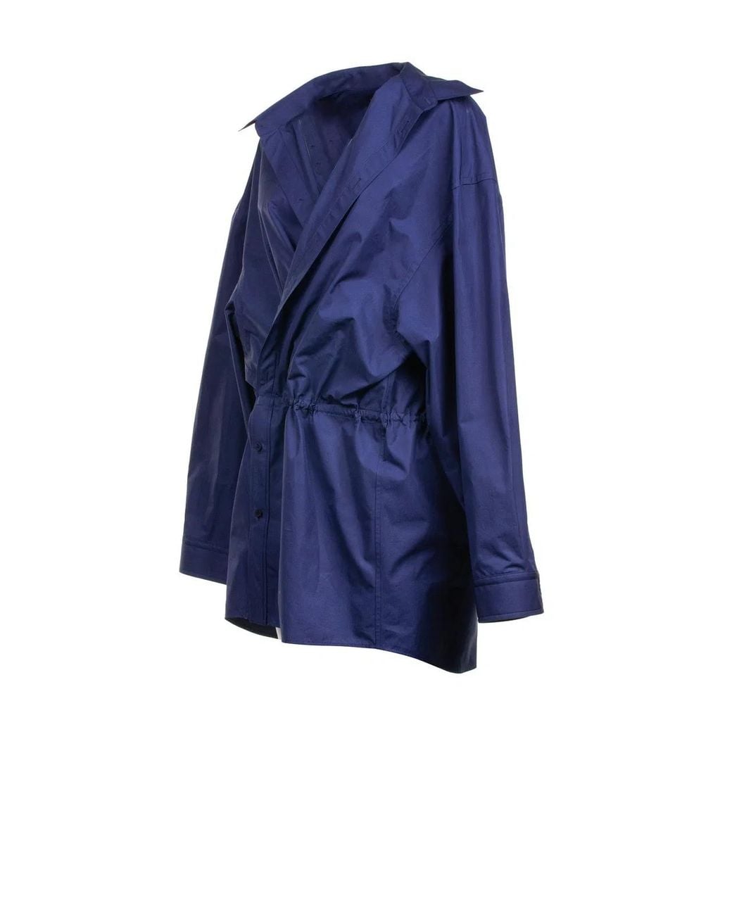 Balenciaga Blue Mini Shirt Style Dress