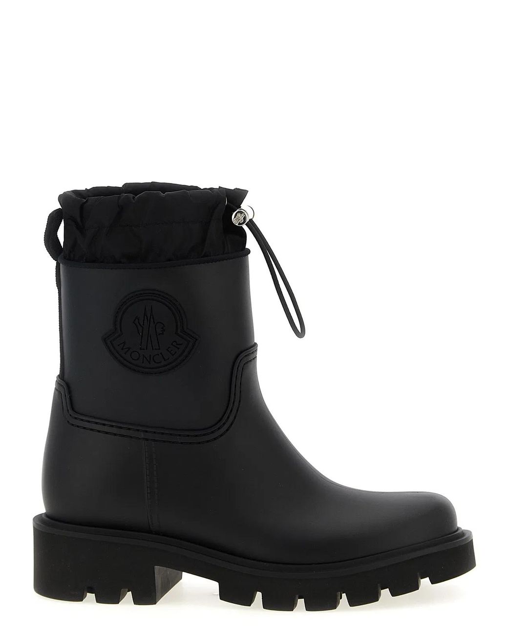 Moncler Black 'Kickstream' Rain Boots
