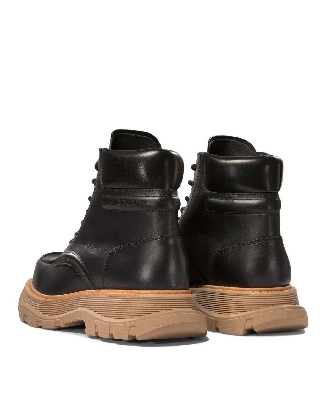 McQueen Black "Chant" Ankle Boots for men