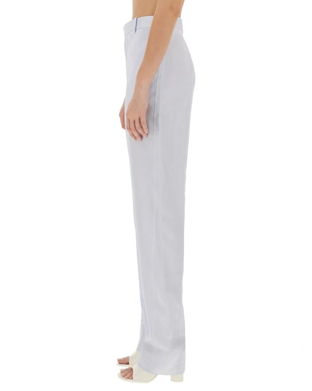 Bottega Veneta Blue Straight Cut Pants